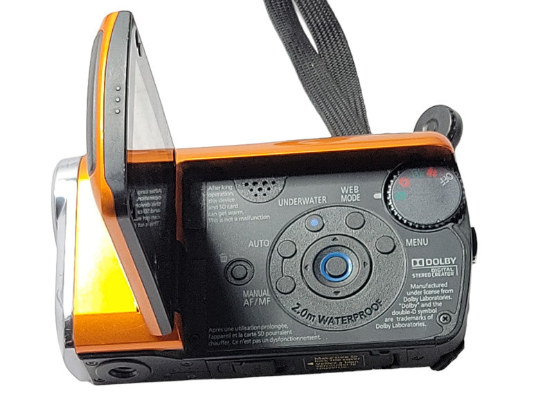 Panasonic SDR-SW21 Shock & Waterproof Camcorder Orange, READ _