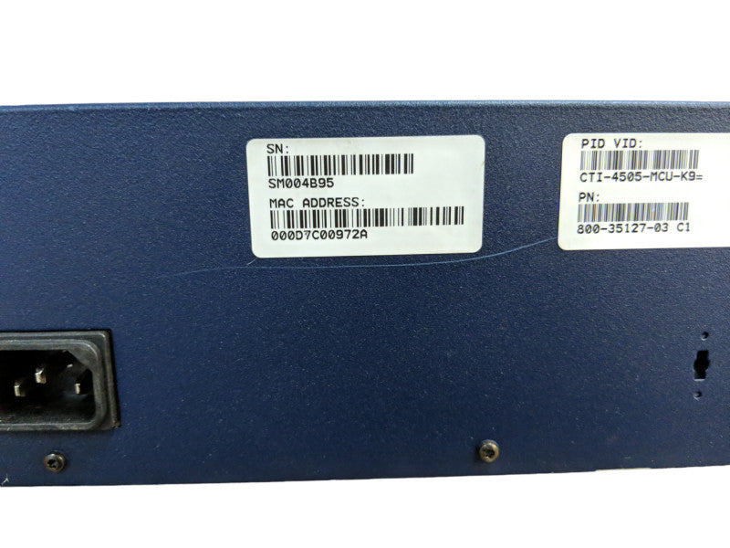 Cisco TelePresence MCU 4505 Video Conferencing Bridge