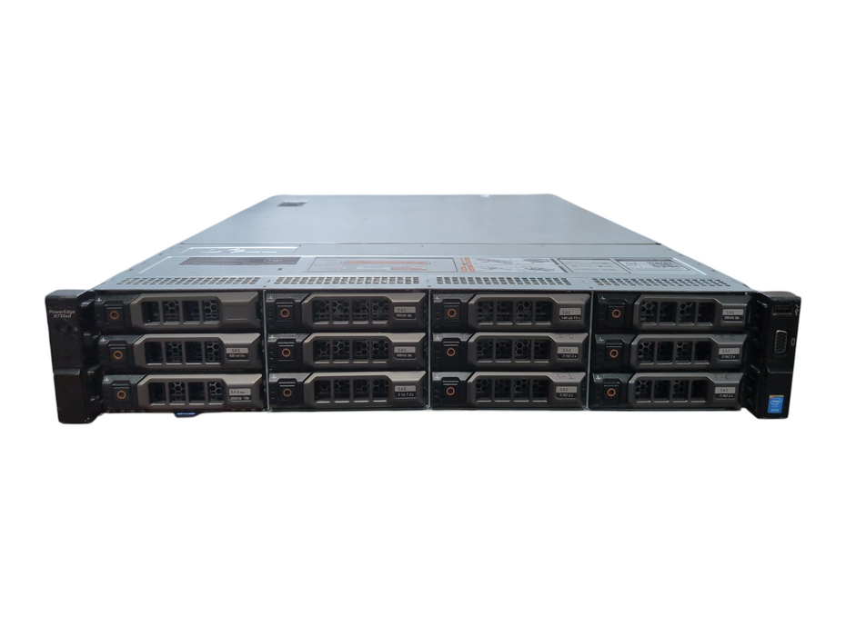 Dell PE R730xd 2U 12x3.5", 2x Xeon E5-2640v3, 16GB DDR4, No HDD,H730Mini, 2x750W
