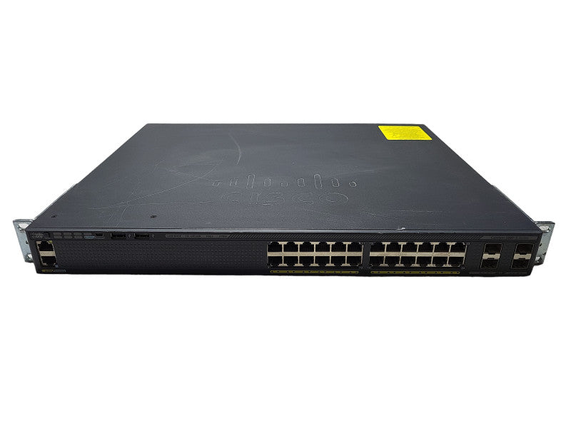 Cisco WS-C2960X-24PS-L 24-Port 4x SFP PoE Gig Managed Switch w/ C2960-Stack Q