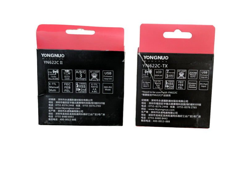 Yongnuo YN622C-TX Wireless Flash Controller & YN622C II Flash Transceiver
