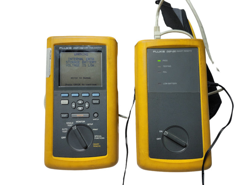 Fluke DSP-100 LAN CableMeter and DSP-SR Smart Remote, READ _