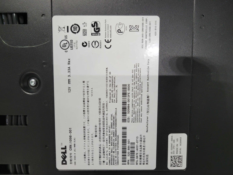 Dell FPM185 KVM Console 1U Rackmount 18.5\\" Monitor _