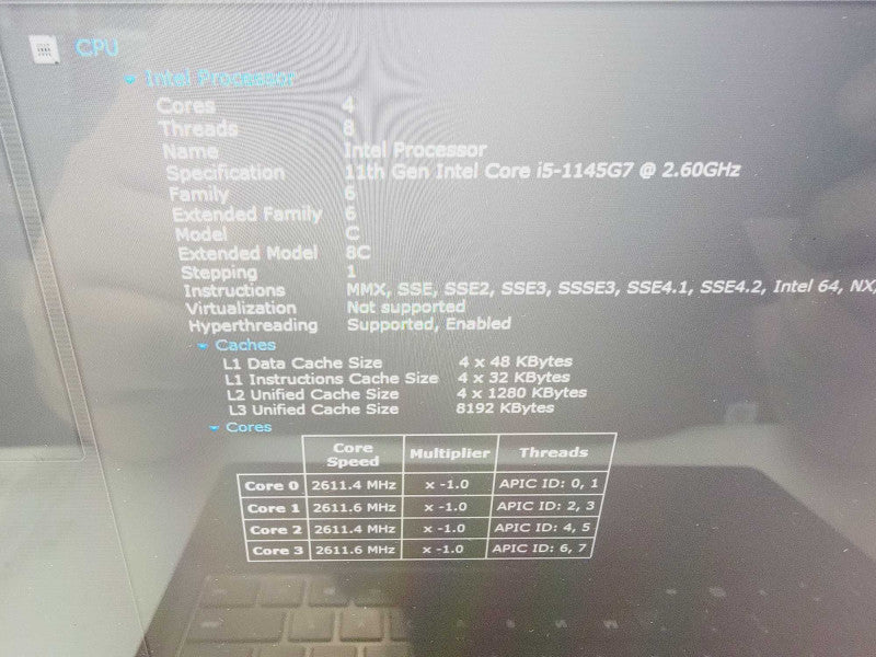 Microsoft Surface Laptop 4 13.5 4-Core i5-1145G7 @ 2.6GHz 16GB DDR4 256GB SSD ( Lap200