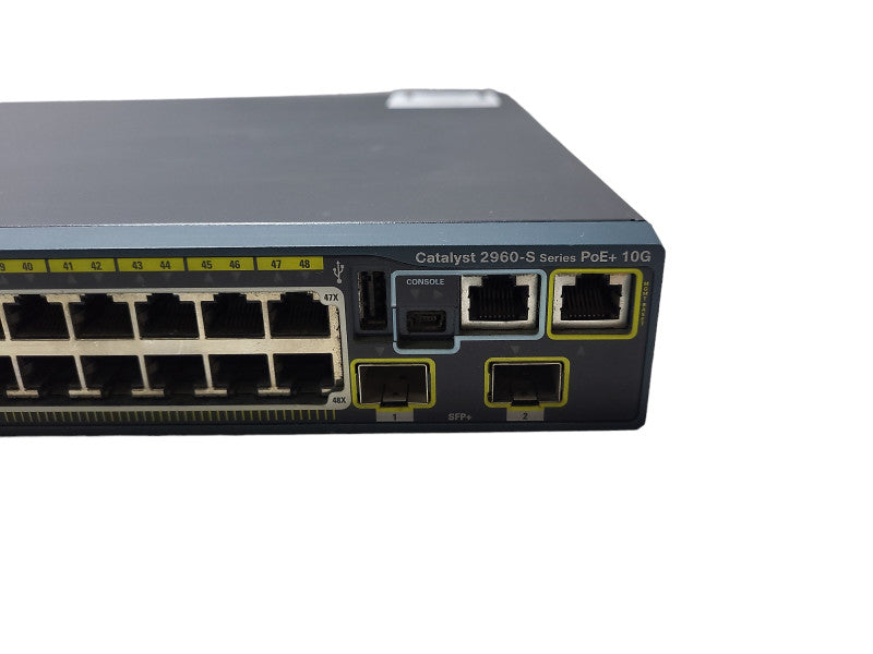 Cisco Catalyst 2960S WS-C2960S-48FPD-L 48 GigE PoE+ lanbase 2 x 10G SFP Q