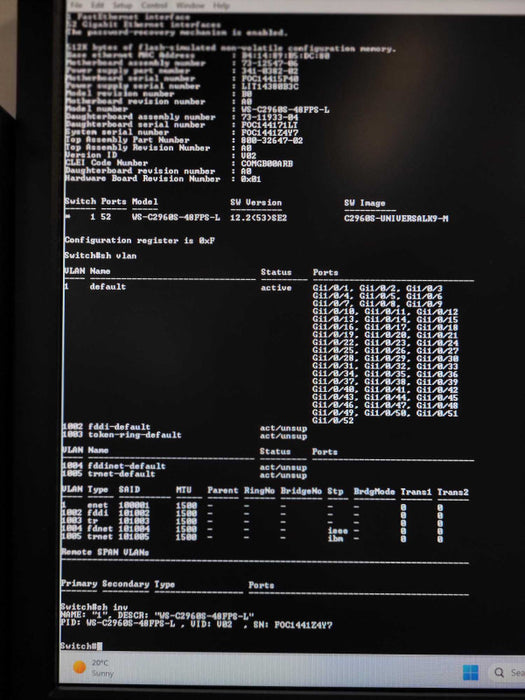 Cisco Catalyst 2960S WS-C2960S-48FPD-L 48 GigE PoE+ lanbase 2 x 10G SFP Q