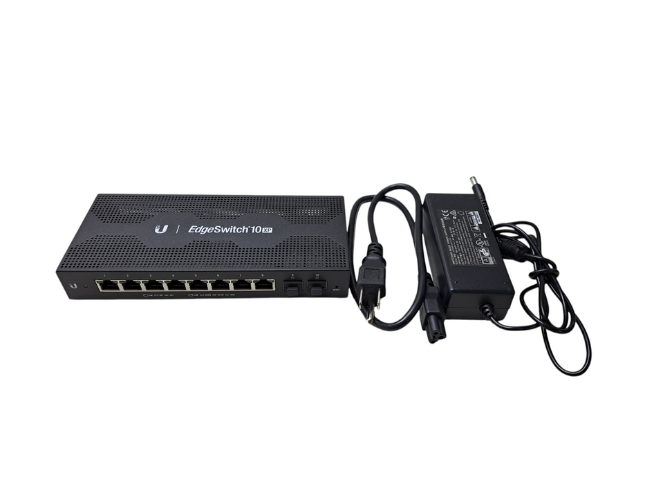 Ubiquiti EdgeSwitch ES-10XP | 10-Port Gigabit Passive 24V PoE Switch w/ Adapter