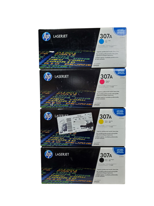 Lot 4x New - HP LaserJet 307A Toner (CE740A/CE741A/CE742A/CE743A)