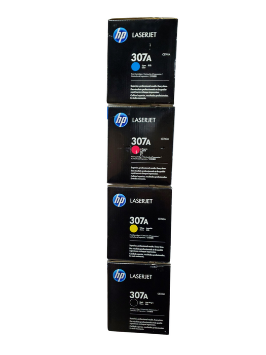 Lot 4x New - HP LaserJet 307A Toner (CE740A/CE741A/CE742A/CE743A)