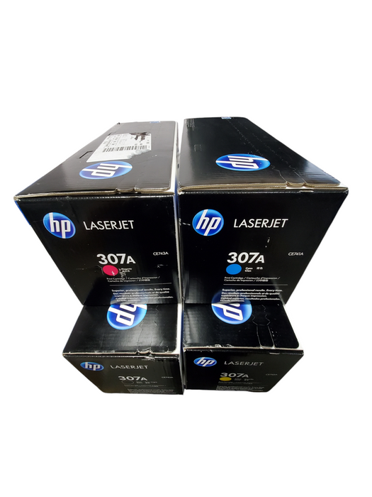 Lot 4x New - HP LaserJet 307A Toner (CE740A/CE741A/CE742A/CE743A)