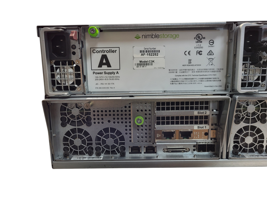 HPE Nimble Storage CS3000 C3K-2F-84T-F w/ 21x 4TB 3.5" SAS HDD