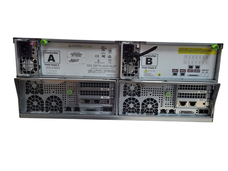 HPE Nimble Storage CS3000 C3K-2F-84T-F w/ 21x 4TB 3.5" SAS HDD