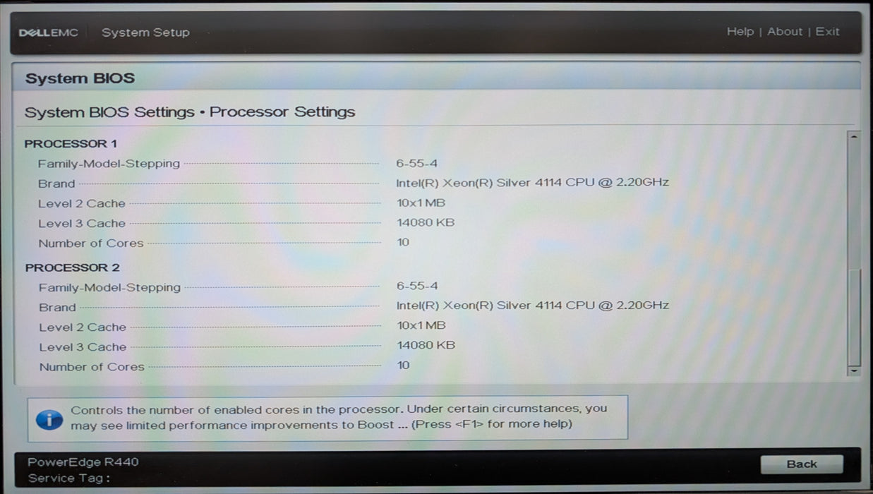 Dell PE R440 1U 8x2.5", 2x Xeon 4114 2.20GHz, 32GB DDR4, H740P, No HDD, 2x 550W