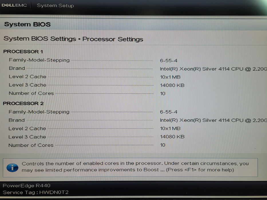 Dell PowerEdge R440 8x 2.5"  2x Xeon Silver 4114 @2.20GHz, 32GB DDR4, PERC H740P