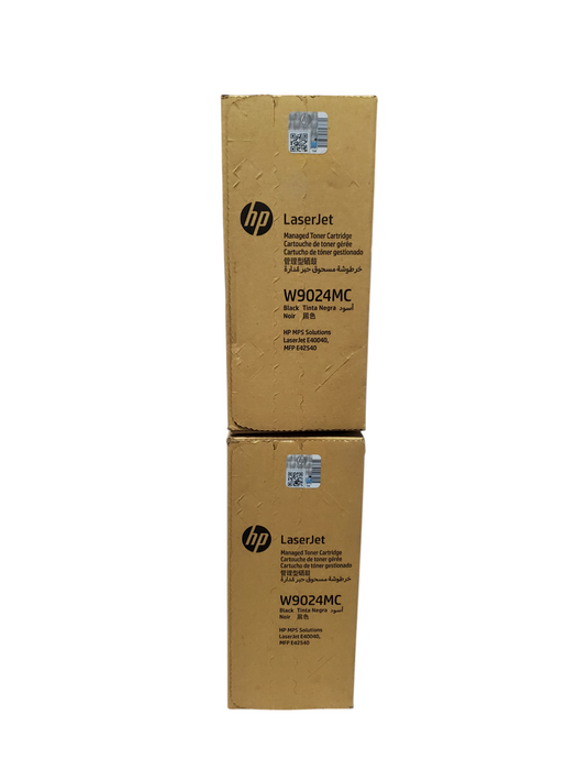 Lot 2x New - HP LaserJet W9024MC - Managed Black Toner Cartridge