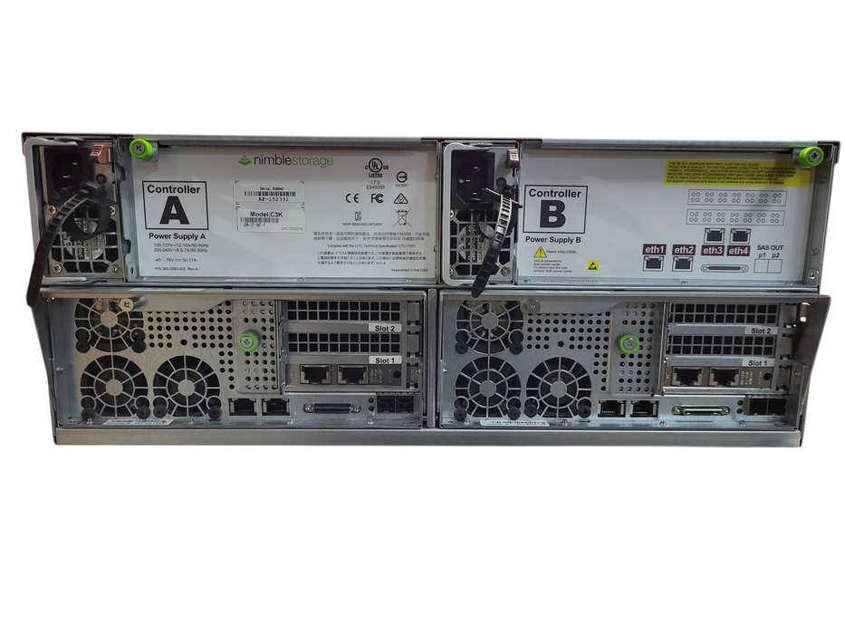 HPE Nimble Storage CS3000 C3K-2F-84T-F w/ 17x 4TB 3.5" SAS HDD