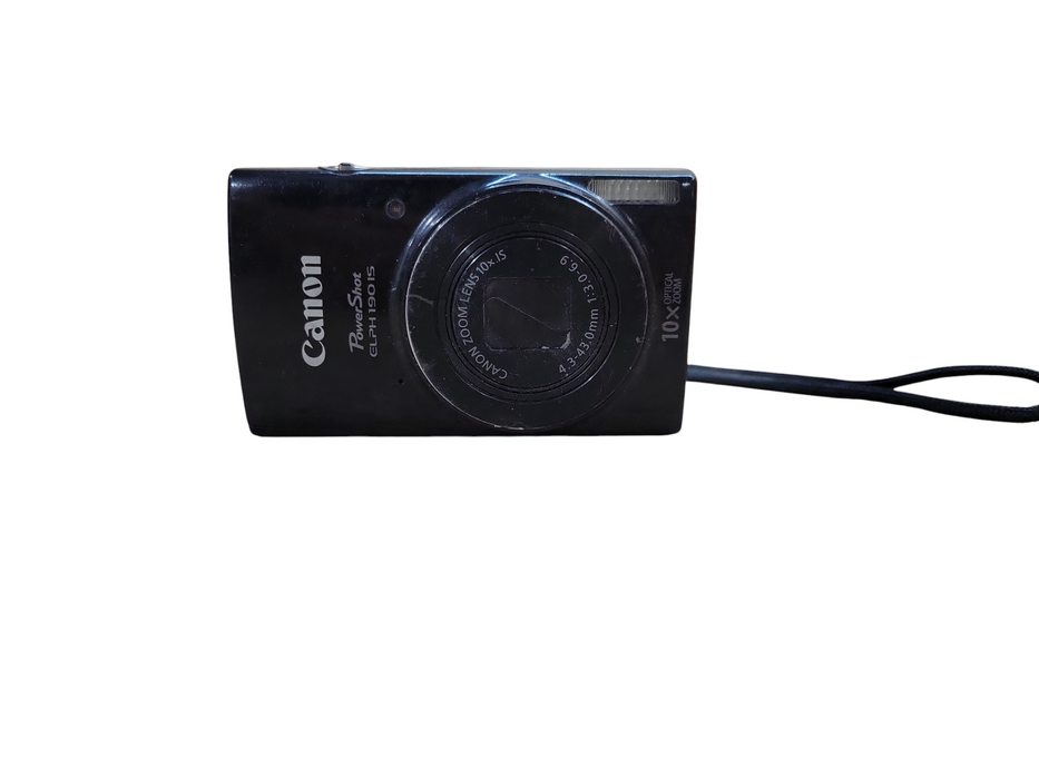 Canon PowerShot ELPH 190 IS Digital Camera 20 MP 10x Optical Zoom NO BATTERY