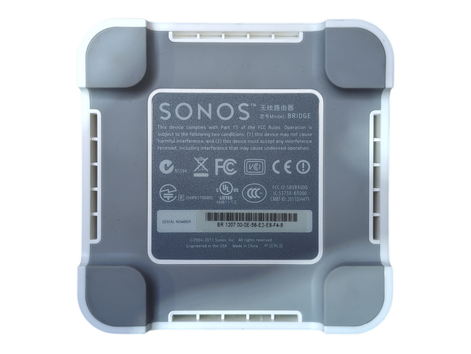 Sonos Wireless BRIDGE BR000 Multi-Room Digital Music System