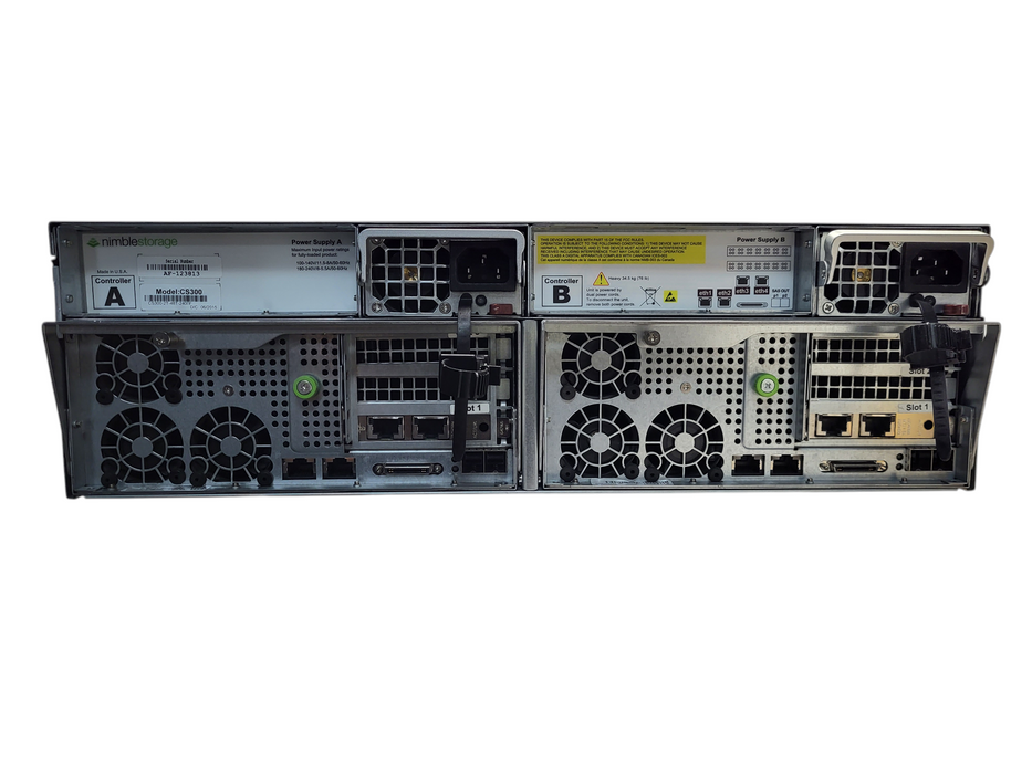 HP Nimble Storage Array CS300 CS300-2P-48T-2400F w/ 7x 4TB/ 9x 6TB 3.5 SAS HDD