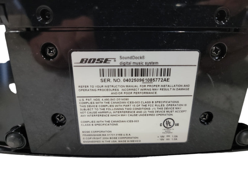 Bose SoundDock Series 1 Digital Music System Sound Dock No Power Cord Tested