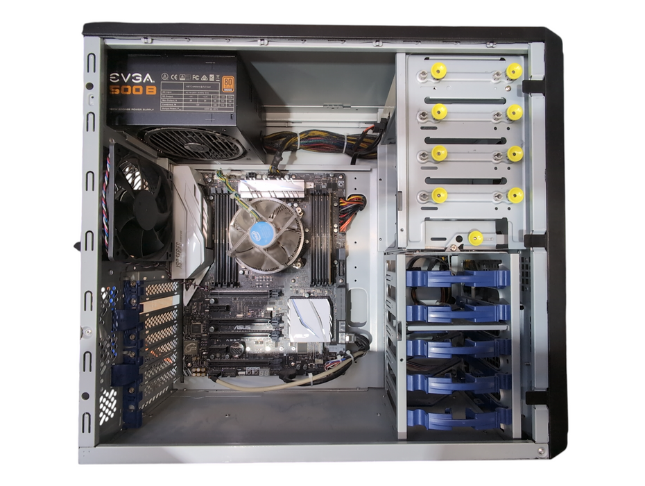 Custom PC, Asus X99-A II w/ i7-6850K 3.60GHz, 8GB DDR4, No GPU & HDD, 500W PSU