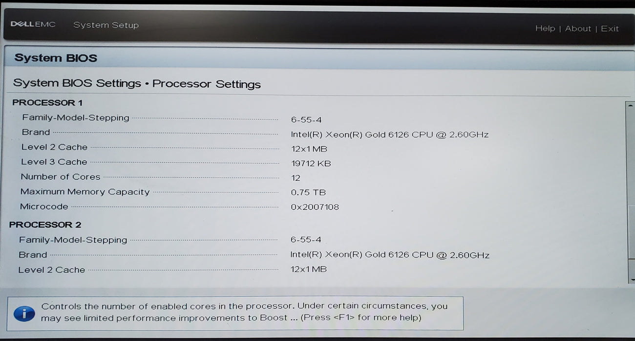 Dell VxRail E560F - 2x Xeon Gold 6126, 32GB DDR4, HBA330 Mini - No HDD