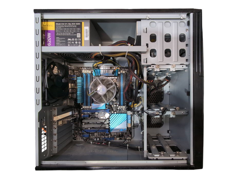 Custom PC, ASUS P9X79 PRO w/ i7-3970X 3.50GHz, 8GB DDR3, No GPU & HDD