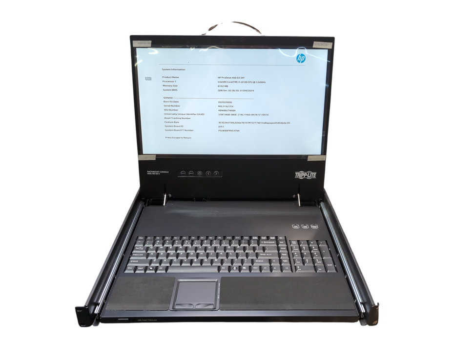 Tripp Lite 1U Rackmount Short-Depth Console With 19" LCD B021-000-19