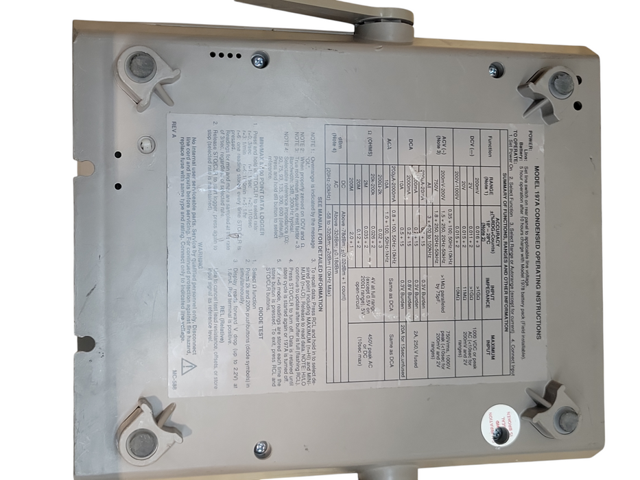 KEITHLEY 197A AUTORANGING MICROVOLT DMM, Read