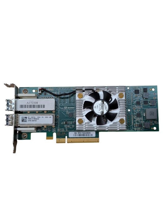 Dell 0H8T43 QLE2662-DEL 16Gb Fiber Channel Dual Port PCIe HBA w/SFP Low Bracket