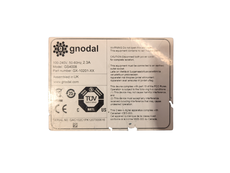 Gnodal GS4008 Layer 2+ Ethernet Switch, 40 x 10GbE & 8 x 40GbE