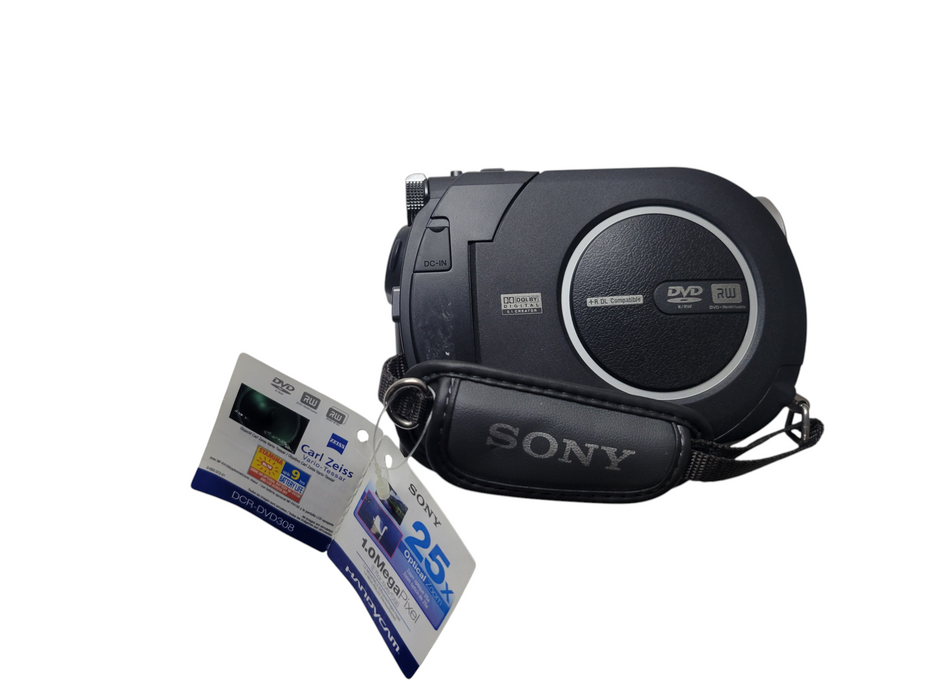 Sony Handycam DCR-DVD308 Camcorder W/ Many Extras