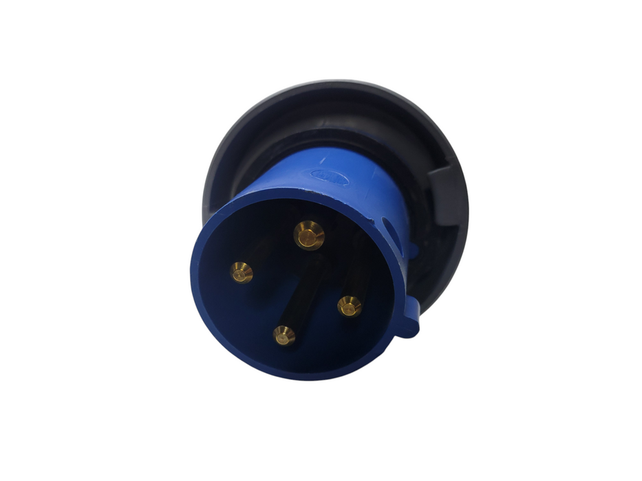 Hubbell 460P9W Male Power Plug 4 Pin Connector 4W 250V 60A 3PH 5HP