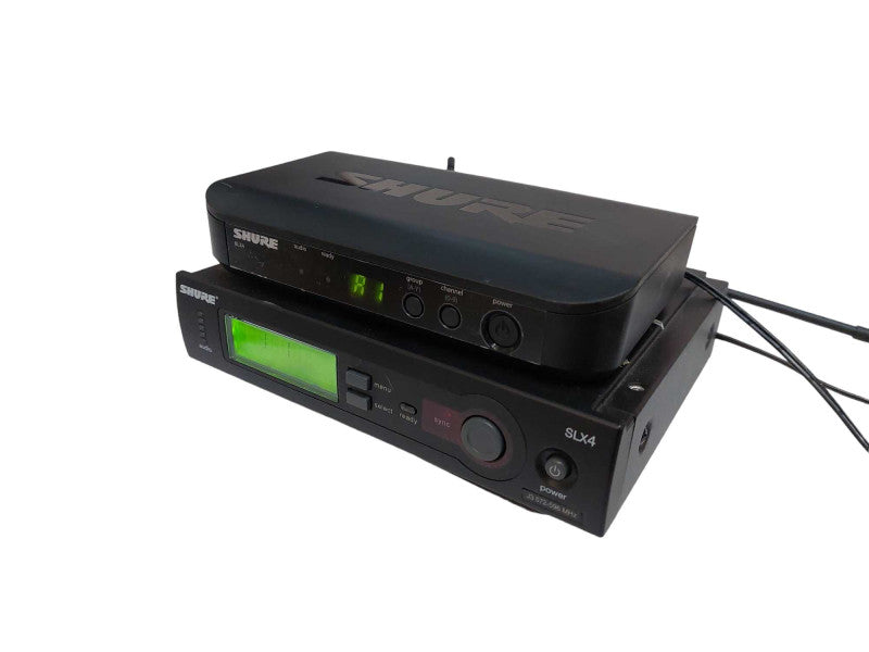 Shure BLX4 H9 & Shure SLX4 Receiver Combo with Adaptors (No Mics)  =