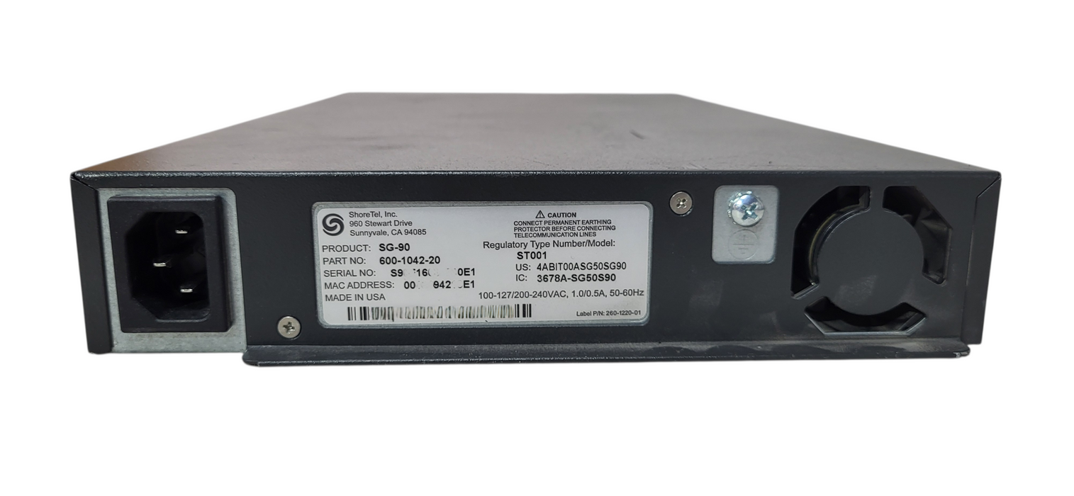 ShoreTel ShoreGear SG-90 Voice Switch 600-1042-20