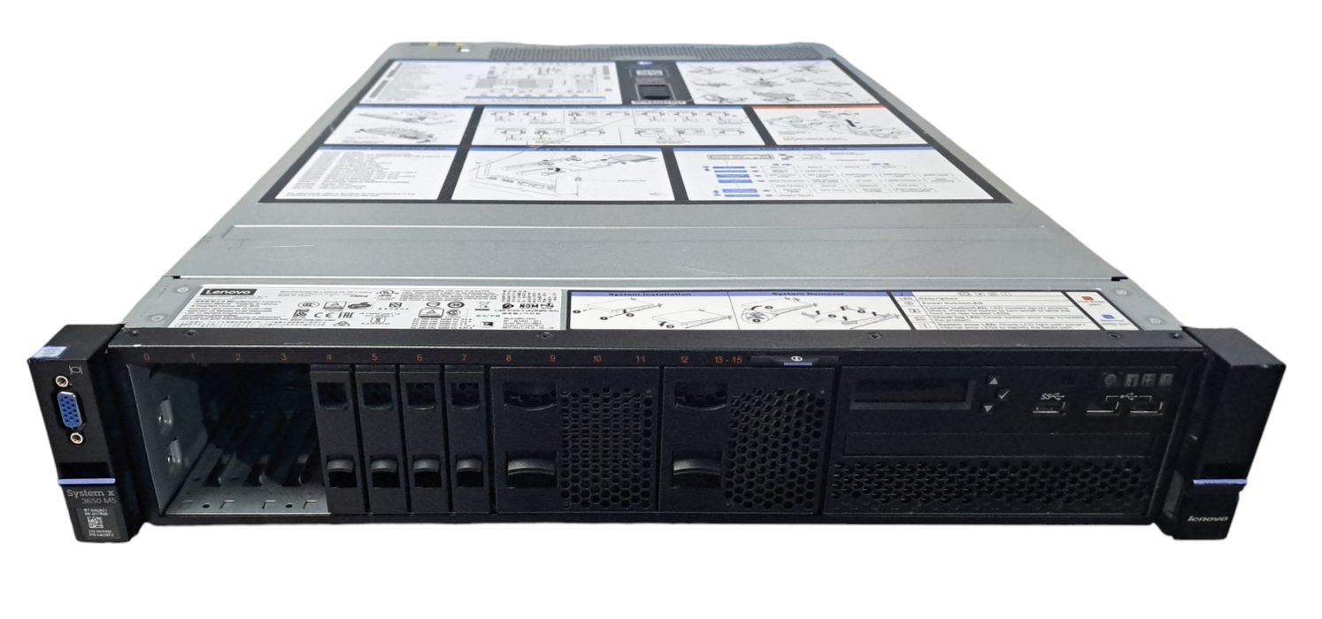 Lenovo x3650 M5 2U 2x E5-2640 v3 16B DDR4 M5210 2x 750W PSU