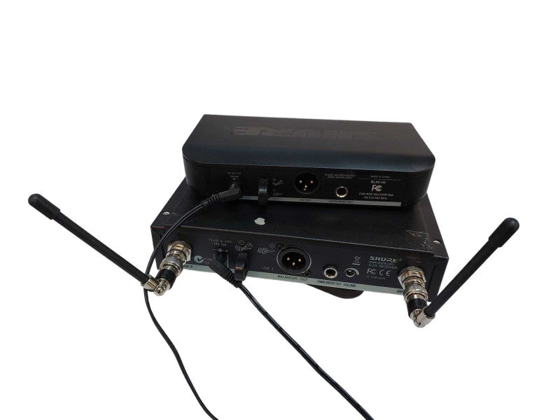 Shure BLX4 H9 & Shure SLX4 Receiver Combo with Adaptors (No Mics)  =