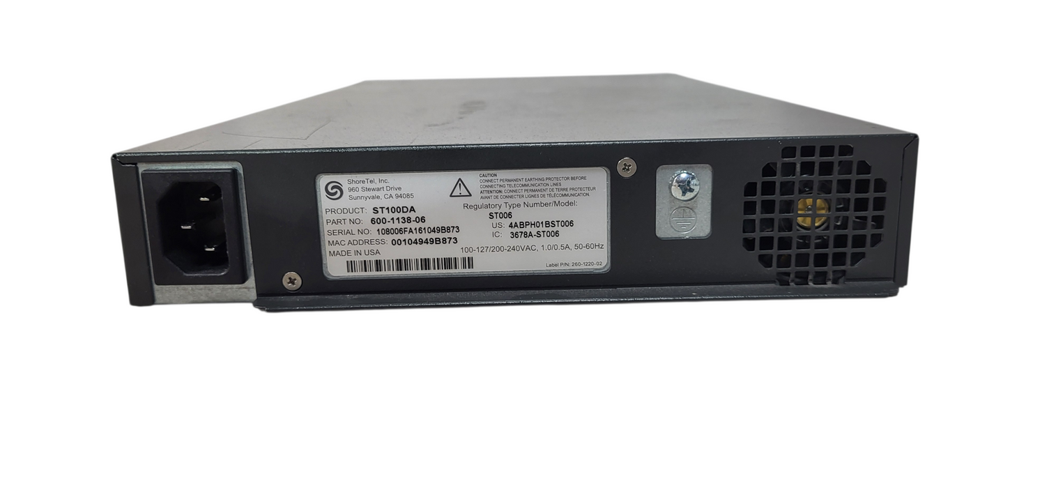 ShoreTel ST100DA Voice Switch 600-1138-06