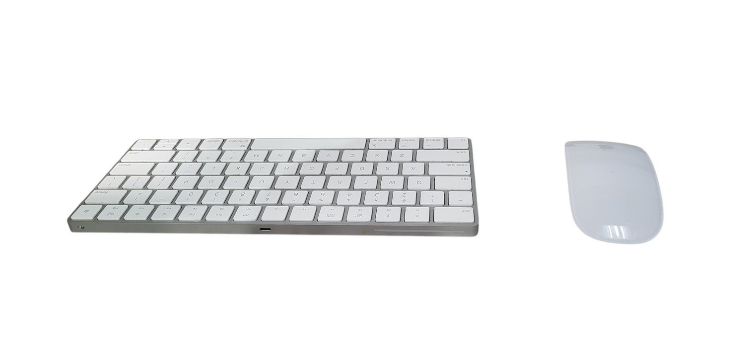Apple Wireless Magic Keyboard (A 1644) and Magic Mouse (A 1657) White