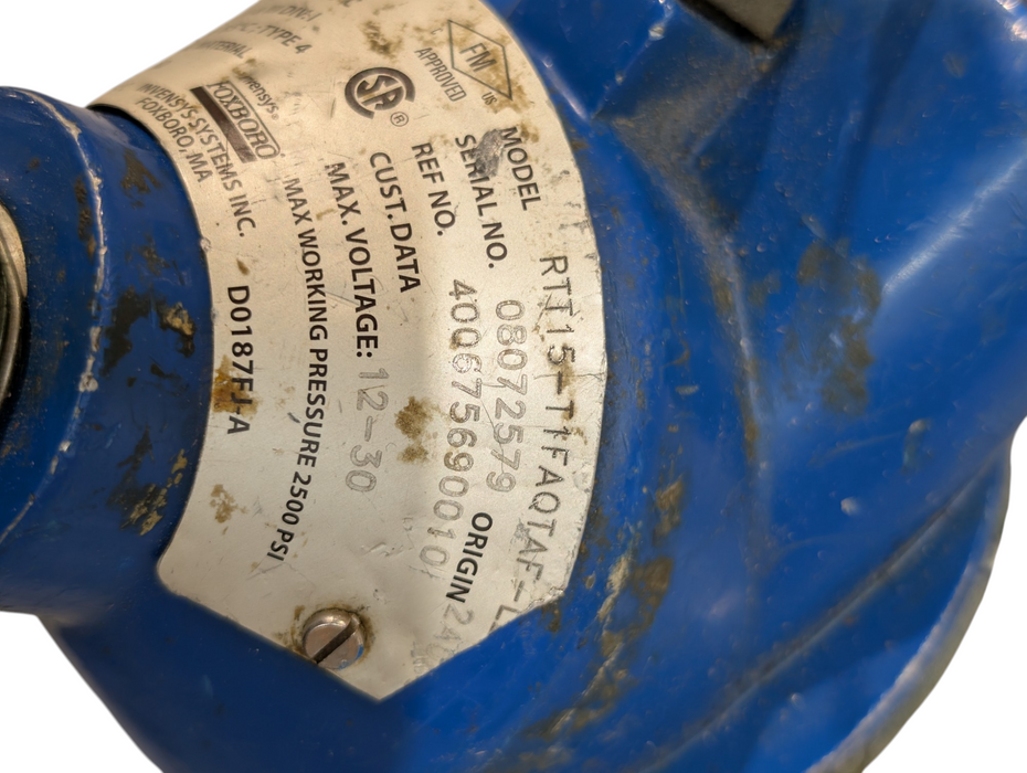 FOXBORO IGP10 RTT15 & Other Pressure Sensing Equipment