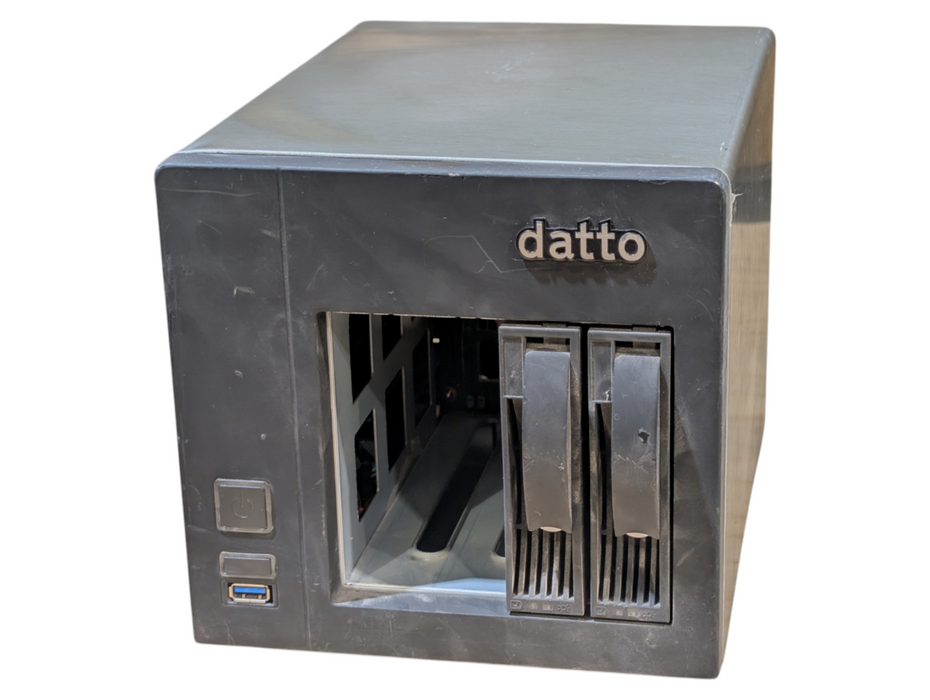 DATTO S3B500 4-Bay NAS Storage 2 Caddies No Drives No Software PLEASE READ
