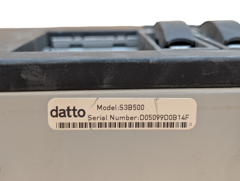 DATTO S3B500 4-Bay NAS Storage 2 Caddies No Drives No Software PLEASE READ