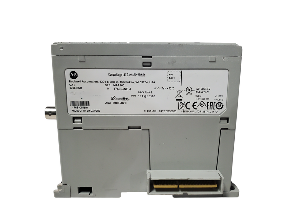 Allen-Bradley 1768-CNB CompactLogix L4X ControlNet Module *READ*