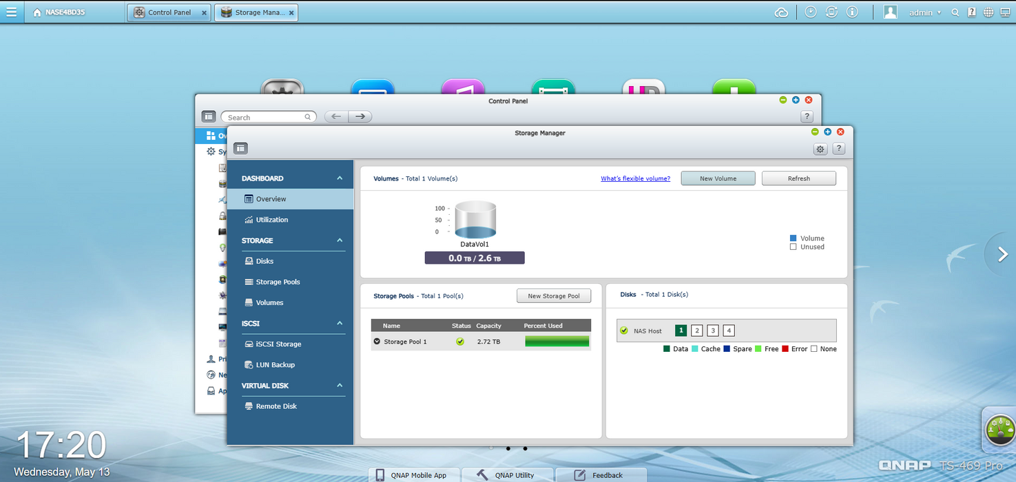 QNAP TS-469 Pro 4-bay NAS /w Intel Atom 1Gb w/ 1x 3TB SATA HDD