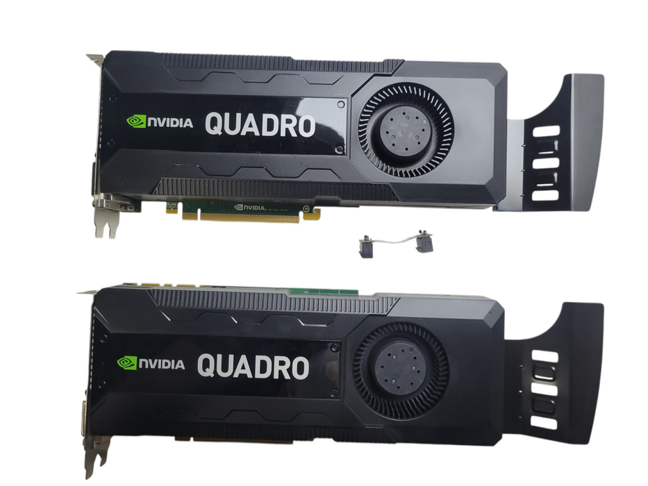 Matched Pair of NVIDIA Quadro K5000 4GB GDDR5 PCIe + Bridge