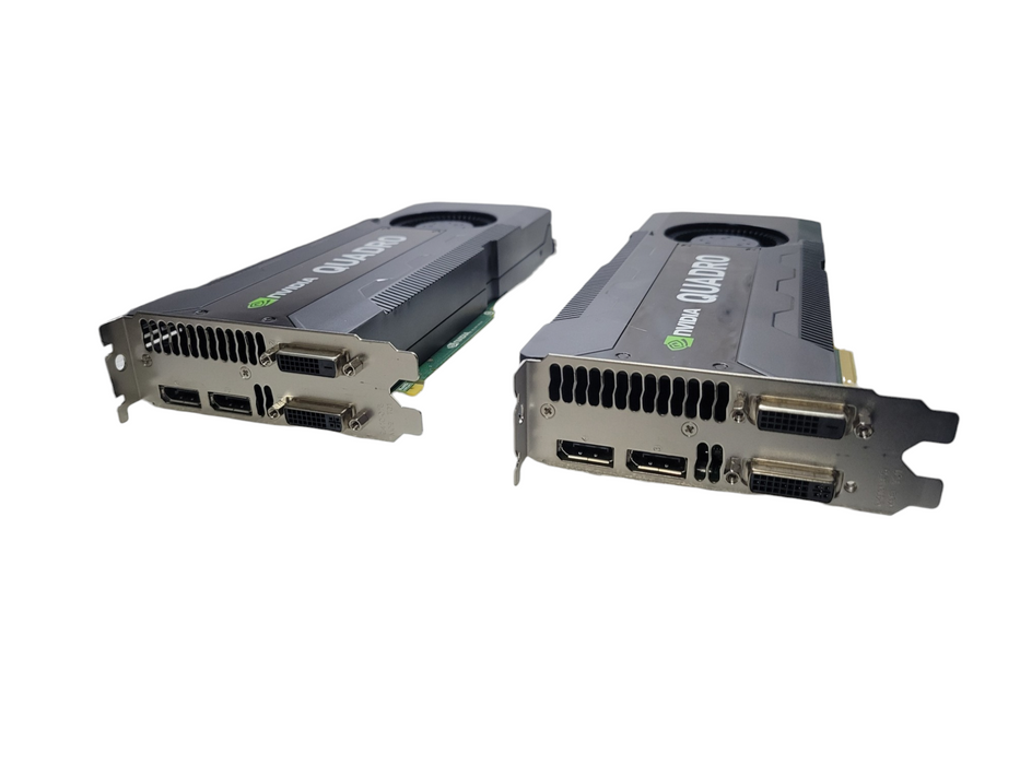 Matched Pair of NVIDIA Quadro K5000 4GB GDDR5 PCIe + Bridge