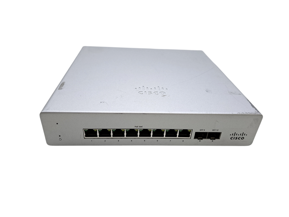 Cisco Meraki MS120-8FP-HW | 8-Port Gigabit PoE Cloud Managed Switch (Unclaimed)