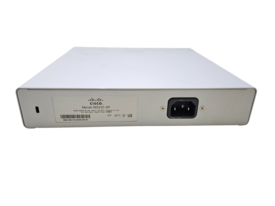 Cisco Meraki MS220-8P-HW | 8-Port Gigabit PoE 2x SFP Managed Switch (UNCLAIMED)