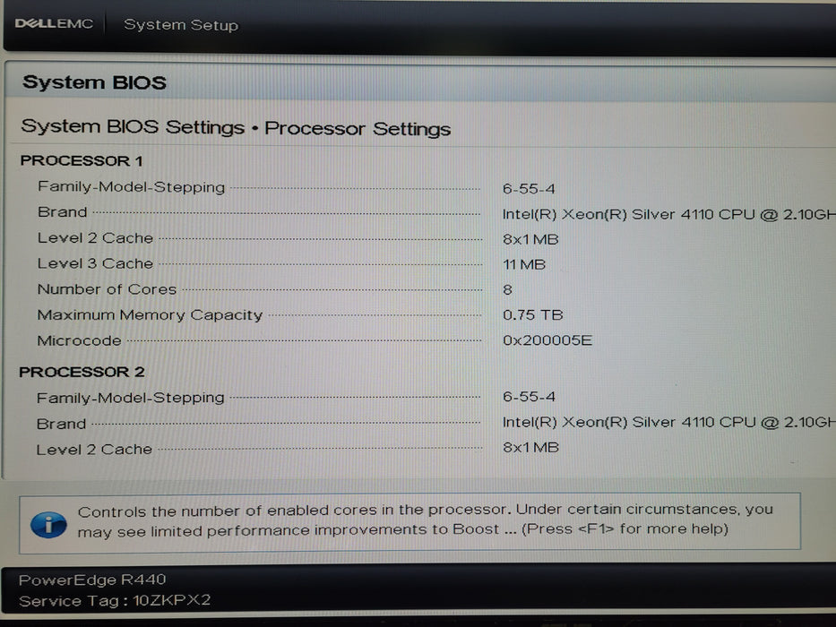 Dell PowerEdge R440 8x 2.5" 2x Xeon Silver 4110 @2.10GHz, 64GB DDR4, PERC H730P