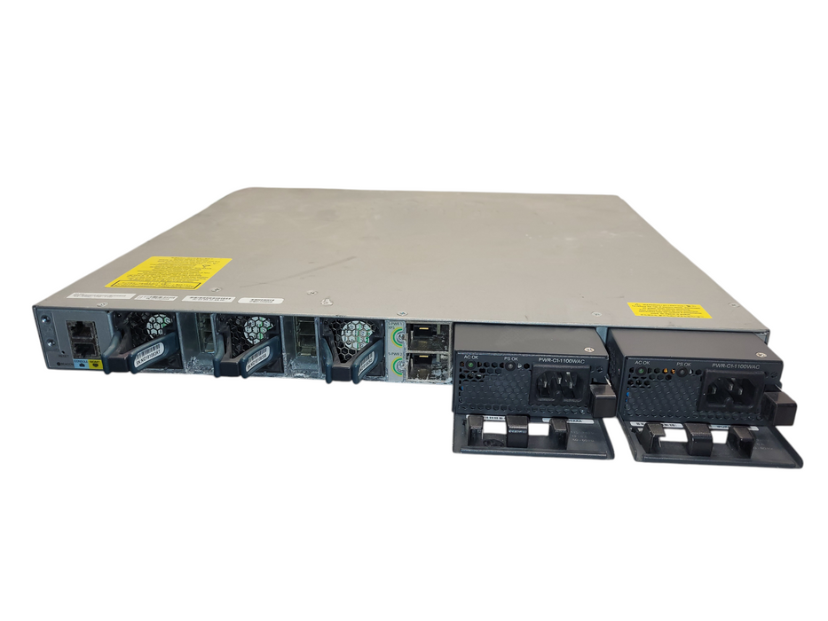 Cisco WS-C3850-12XS-E V02 | 12-Port 1/10G SFP+ Network Switch | 2x PSU READ